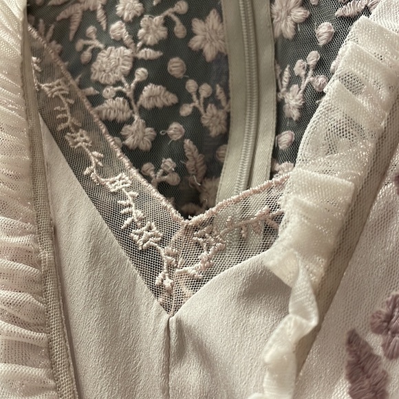 NWT Needle & Thread Embroidered Tulle Midi Dress - Picture 11 of 12